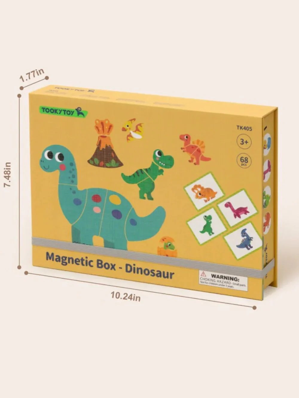NEW Montessori Magnetic Dinosaur Puzzle Learning Game STEM Travel Toy Kids